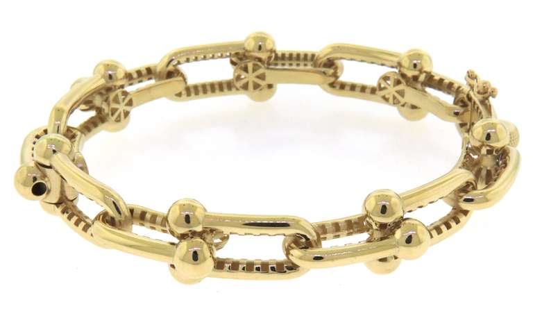 Original Handmade Italian 14k Gold Chain Bracelet
