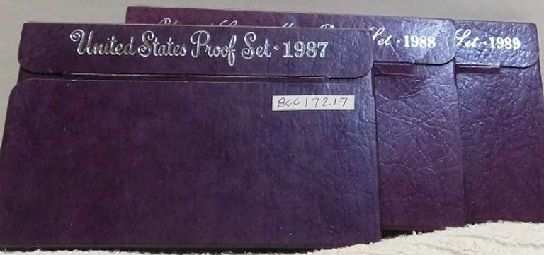3 sets: 1987 & 88 & 89 PRF Sets