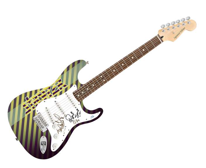 Stryper Autographed Signed Custom Photo Graphics Guitar ACOA
