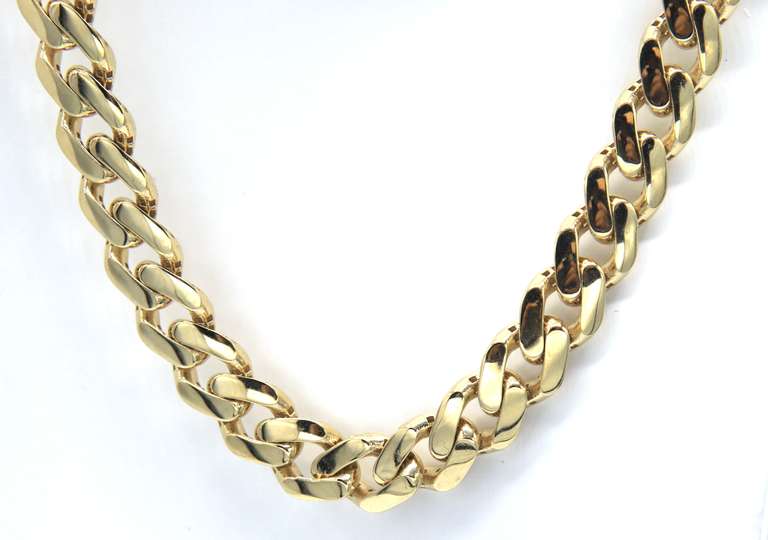 Gorgeous 14kt Yellow Gold Curb Link Chain Necklace
