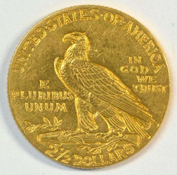 Nice Uncirculated 1915 US $2.50 Indian Gold Piece
