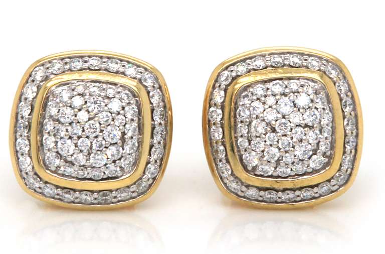 Majestic Davi Yurman Albion Pave Diamond Earrings