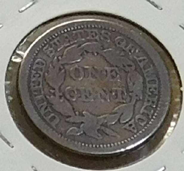 1855 Large Cent circ nicer coin