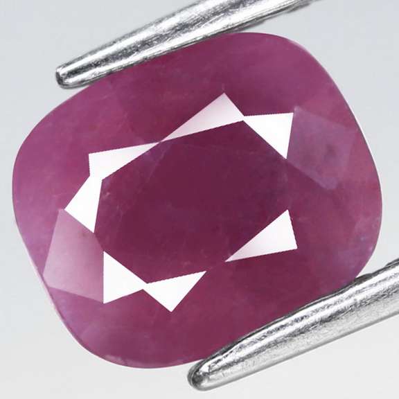 Glistening violet red 2.26ct UNHEATED Ruby