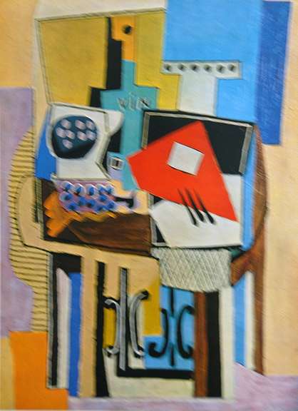 Pablo Picasso, Still Life with Guitar and Grapes