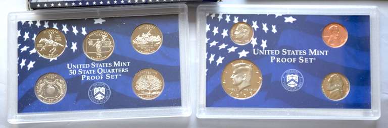 1991- 96 1998 2000 US Proof Sets In Issue Boxs