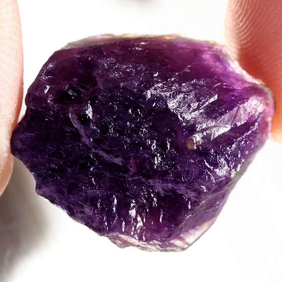 Huge 47.33ct untreated uncut Amethyst