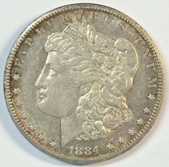 Upper end 1884-CC Morgan Silver Dollar. Nice