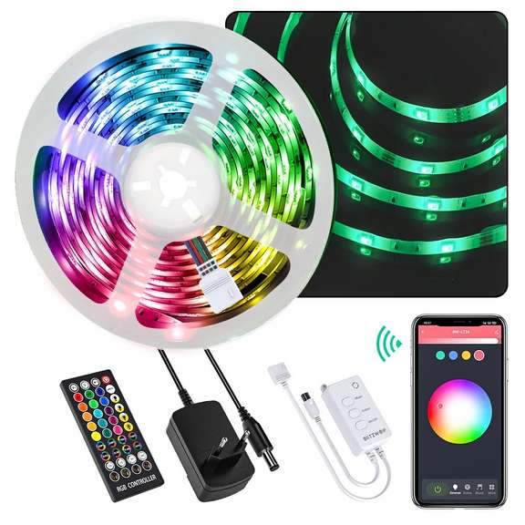 RGB Music LED Strip Kit 40 keys IR Remote Control
