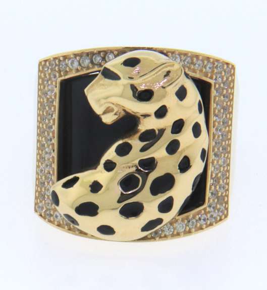 Fantastic Black Onyx Panther Ring