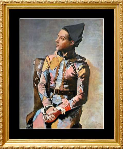 Pablo Picasso, Seated Harlequin