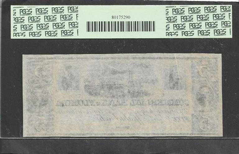 Scarce 1800's $5 Commercial Bank Of Apalachicola FL PCGS 53 PPQ Rare Grade!