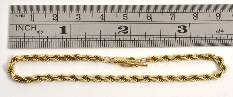 Easy to Wear 14k Rope Bracelet