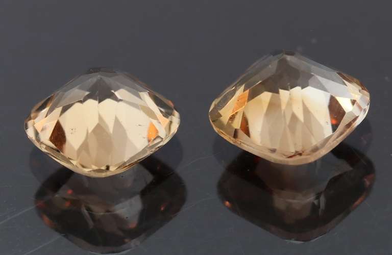 Beautifully matched 3.50ct Imperial Topaz pair