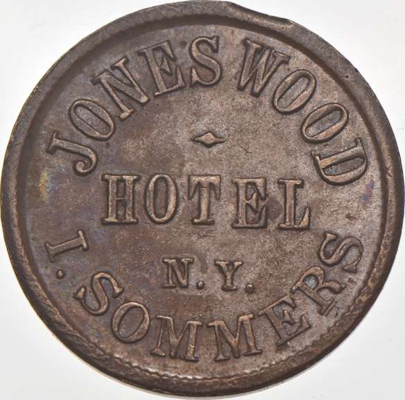 1863 Jones Wood Hotel Civil War Token NY 630BR