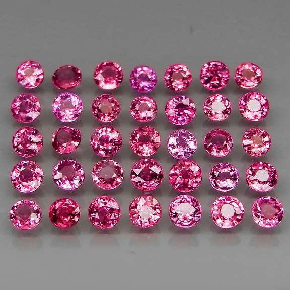 Ravishing 8.35ct violet pink Rhodolite Garnet set