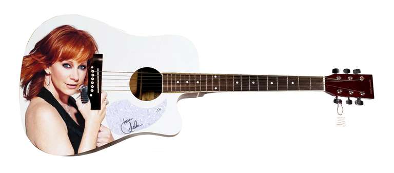 Reba McEntire Autographed Signed Acoustic Graphics Guitar ACOA