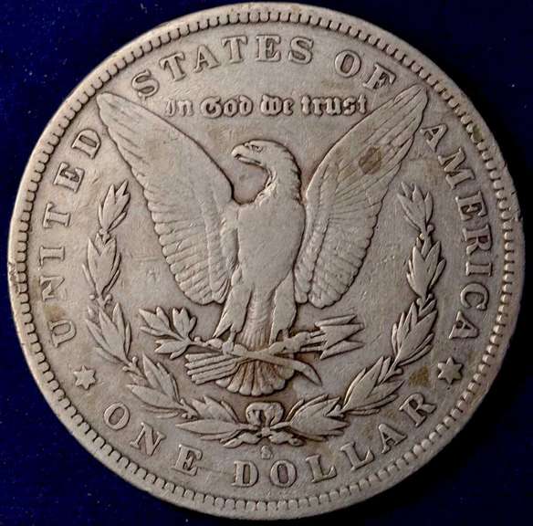 1896-S Morgan Silver Dollar, Circulated.