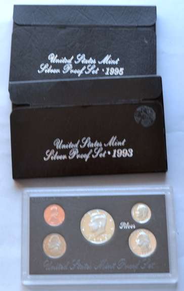 1993 & 1995 US Silver Proof Sets