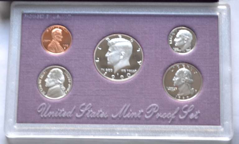 6 1980 -90 Era US Proof Sets . 1987-1991 1996 1998