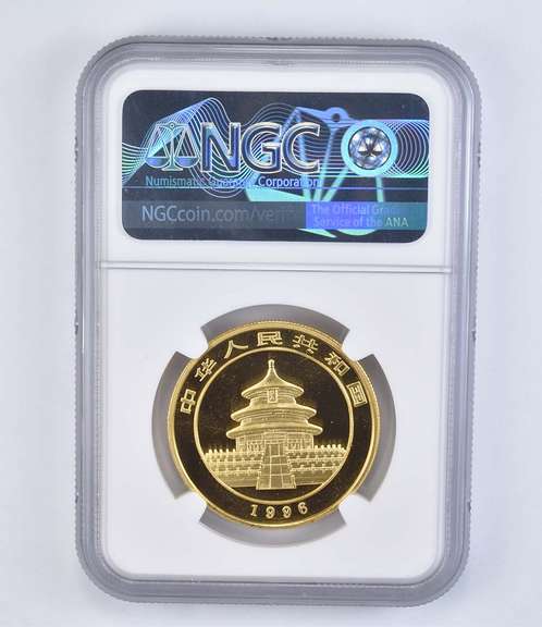 MS69 1996 China 100 Yuan Gold Panda - Small Date - Graded NGC