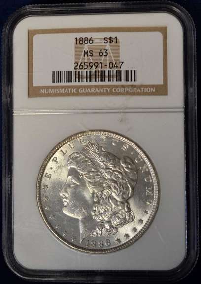 1886 MS63 Morgan $