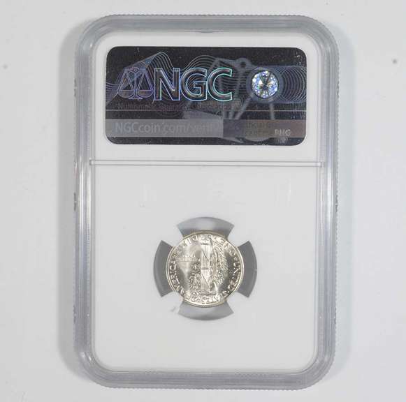 MS65 1945-S Mercury Dime - Graded NGC Mirco S