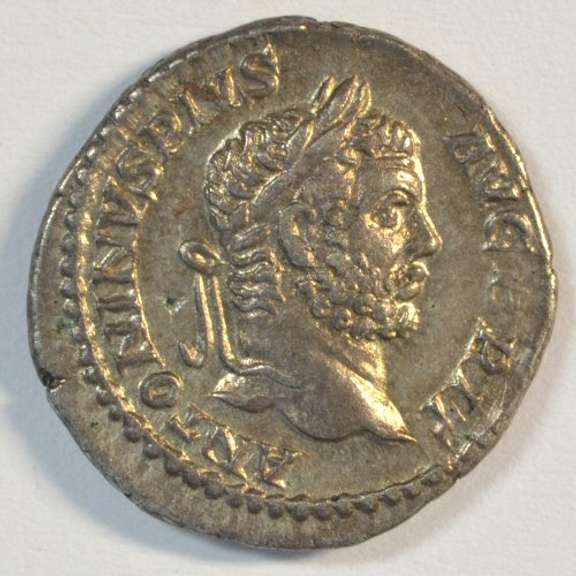 Original Mint State Caracalla Roman Silver Denarius 198-217 AD