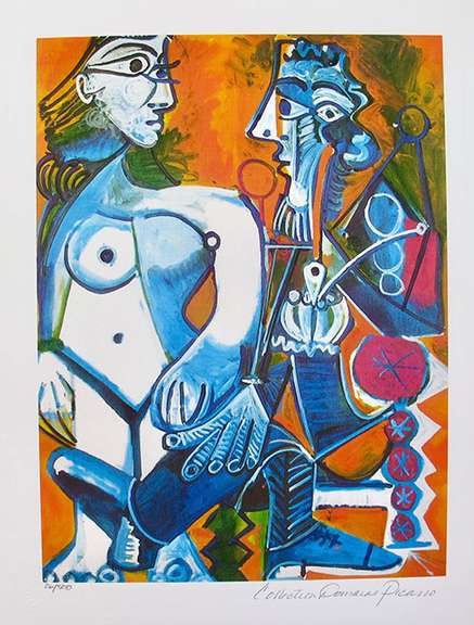 Pablo Picasso, Man With Nude Woman