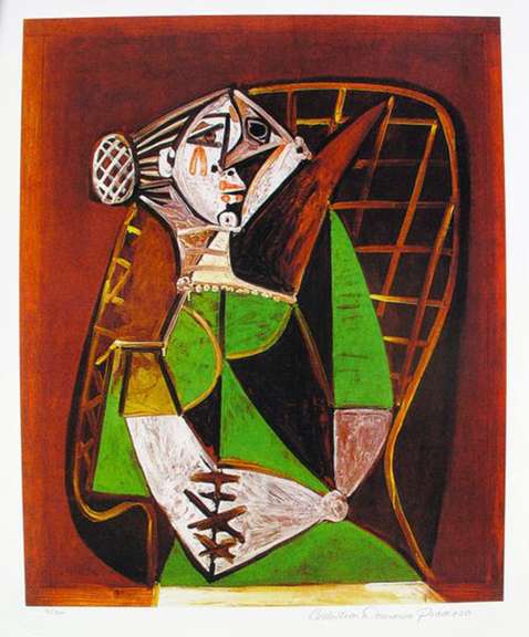 Pablo Picasso, Woman In Green Dress