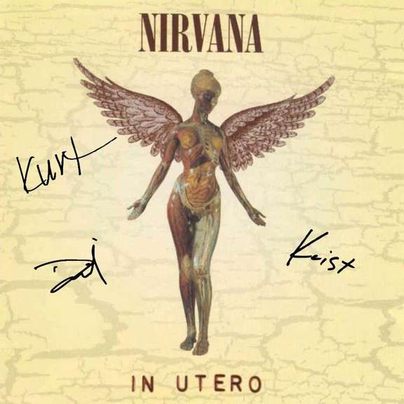 Nirvana Autographed Facsimile Signed Album LP