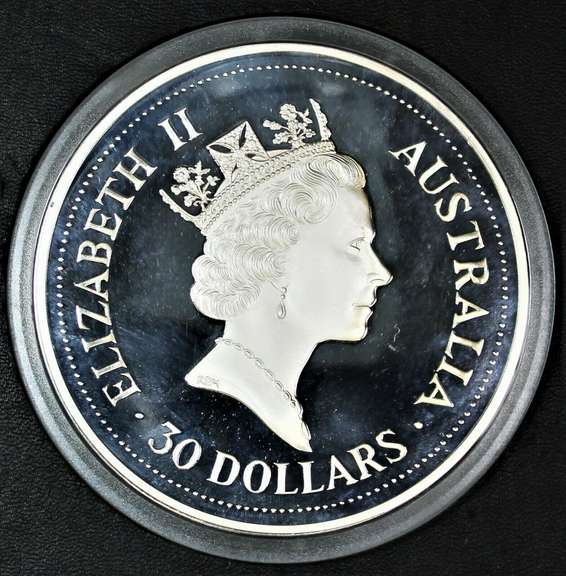 Giant 1993 1 Kilo Australian Kookaburra .999 Proof Silver Coin