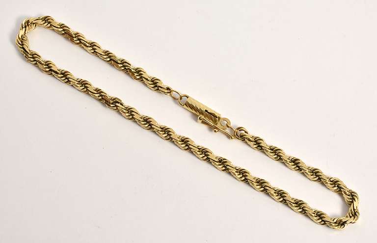 Easy to Wear 14k Rope Bracelet