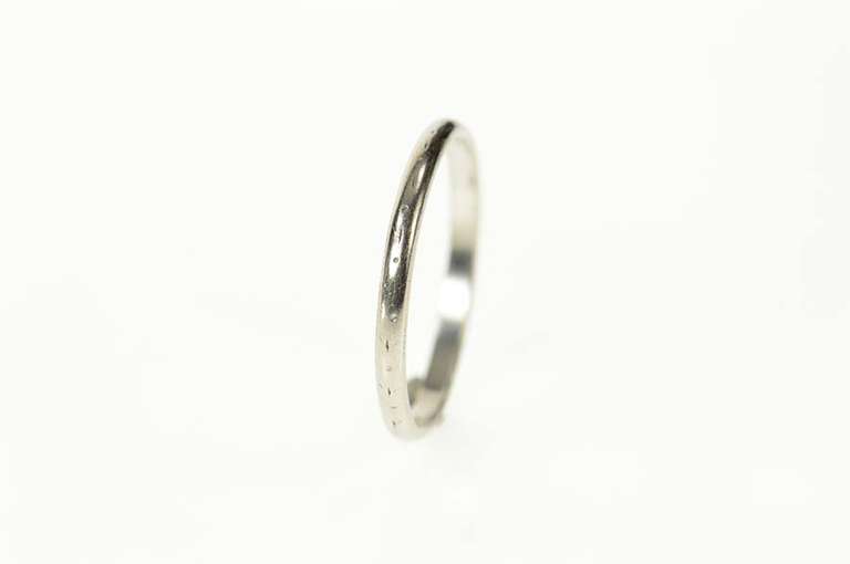 Platinum 1.8mm Classic Simple Wedding Band Ring