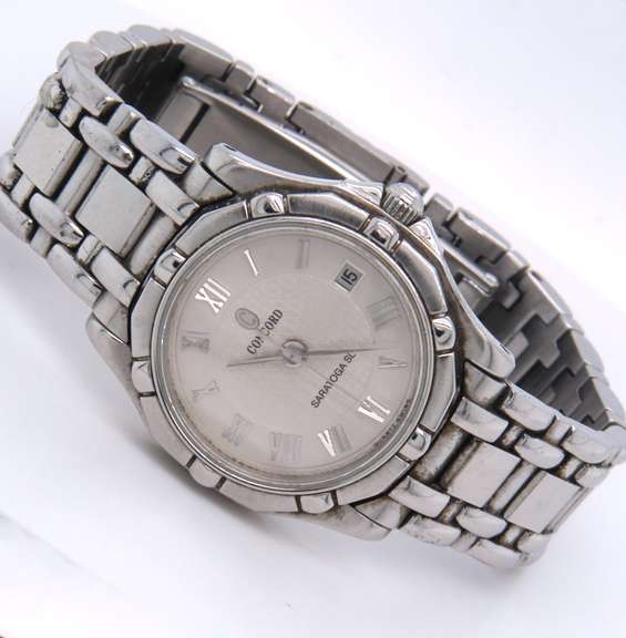 LADIES CONCORD SARATOGA SILVER DIAL.