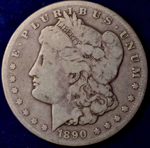 1890-CC Morgan Silver Dollar Circulated.