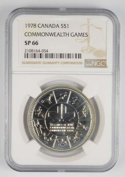 SP66 1978 Canada 1 Dollar - Commonwealth Games - Graded NGC