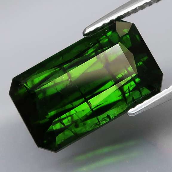 Rich! 10.10ct untreated deep green Tourmaline