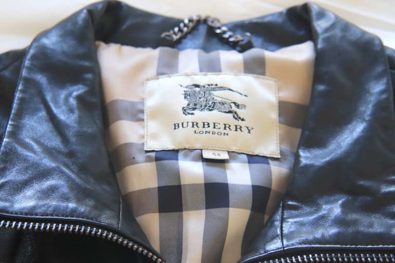 Burberry Men's Leather Jacket