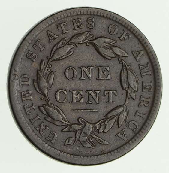 1839/36 Young Head Large Cent - Circulated