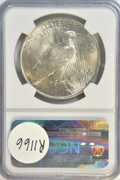 Creamy-white Gem BU 1923 Peace Silver Dollar. NGC MS65