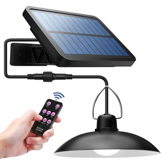 Solar Shed Light with Lampshade 6000K