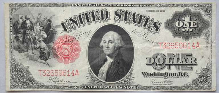 $ 1 Series of 1917 US Note