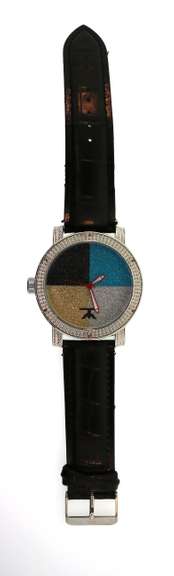 Diamond King Watch with Multi-color Dial