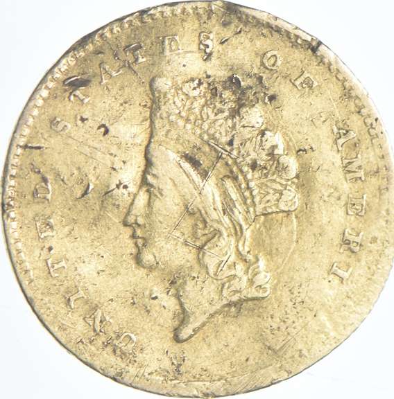 1855-C $1 Indian Princess Head Gold Dollar