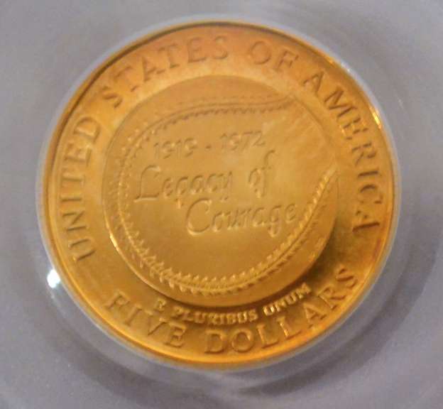 1997 W $ 5 Jackie Robinson Proof D Cameo  US Gold Coin