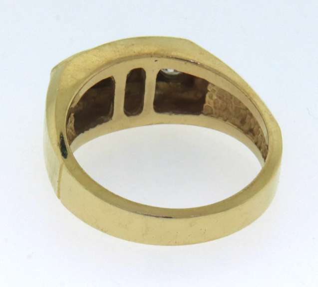 MENS 14K GOLD DIAMOND BAND / RING