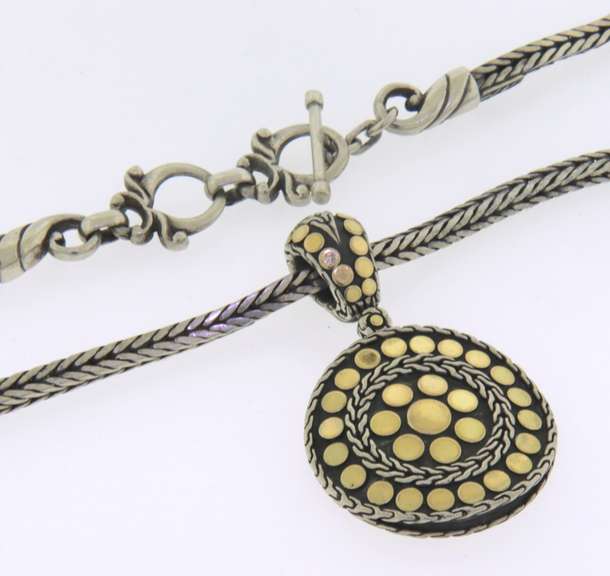 18kt and Sterling John Hardy Jaisalmer Pendant Necklace