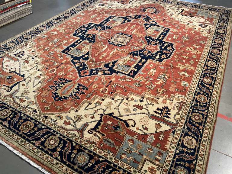 MAGNIFICENT SERAPI DESIGN RUG 9x12