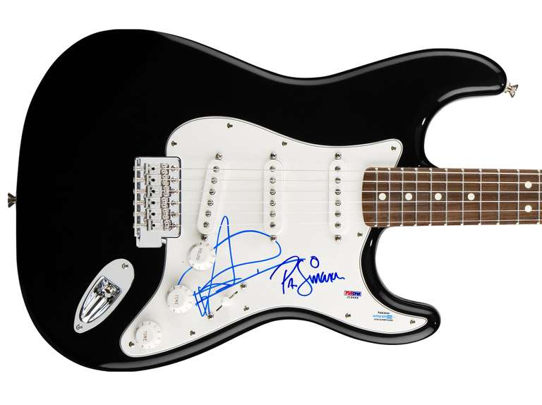 The Good, The Bad and The Queen Autographed Signed Guitar